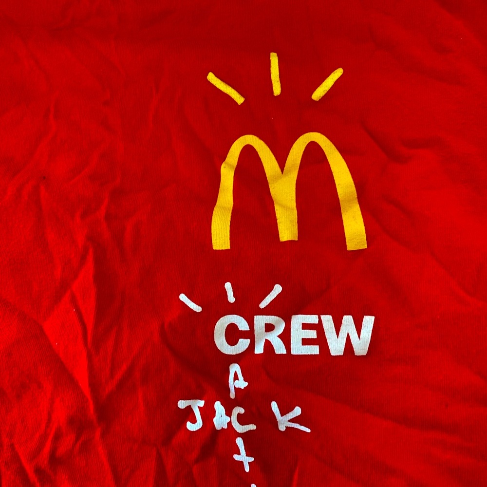 Cactus Jack McDonalds crew member shirt